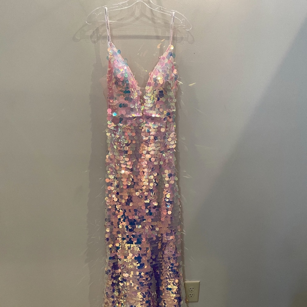 Pink Sequin Prom dress